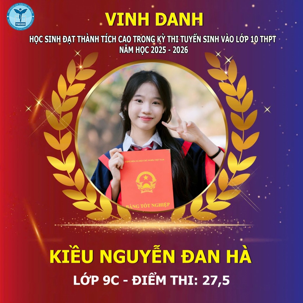 Em Kiều Nguyễn Đan Hà - Lớp 9C